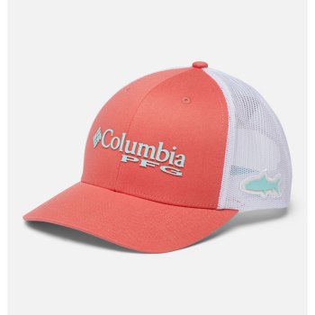 Columbia Petten Heren, PFG Mesh Snap Back Ball Oranje Wit, 63WZDURFS